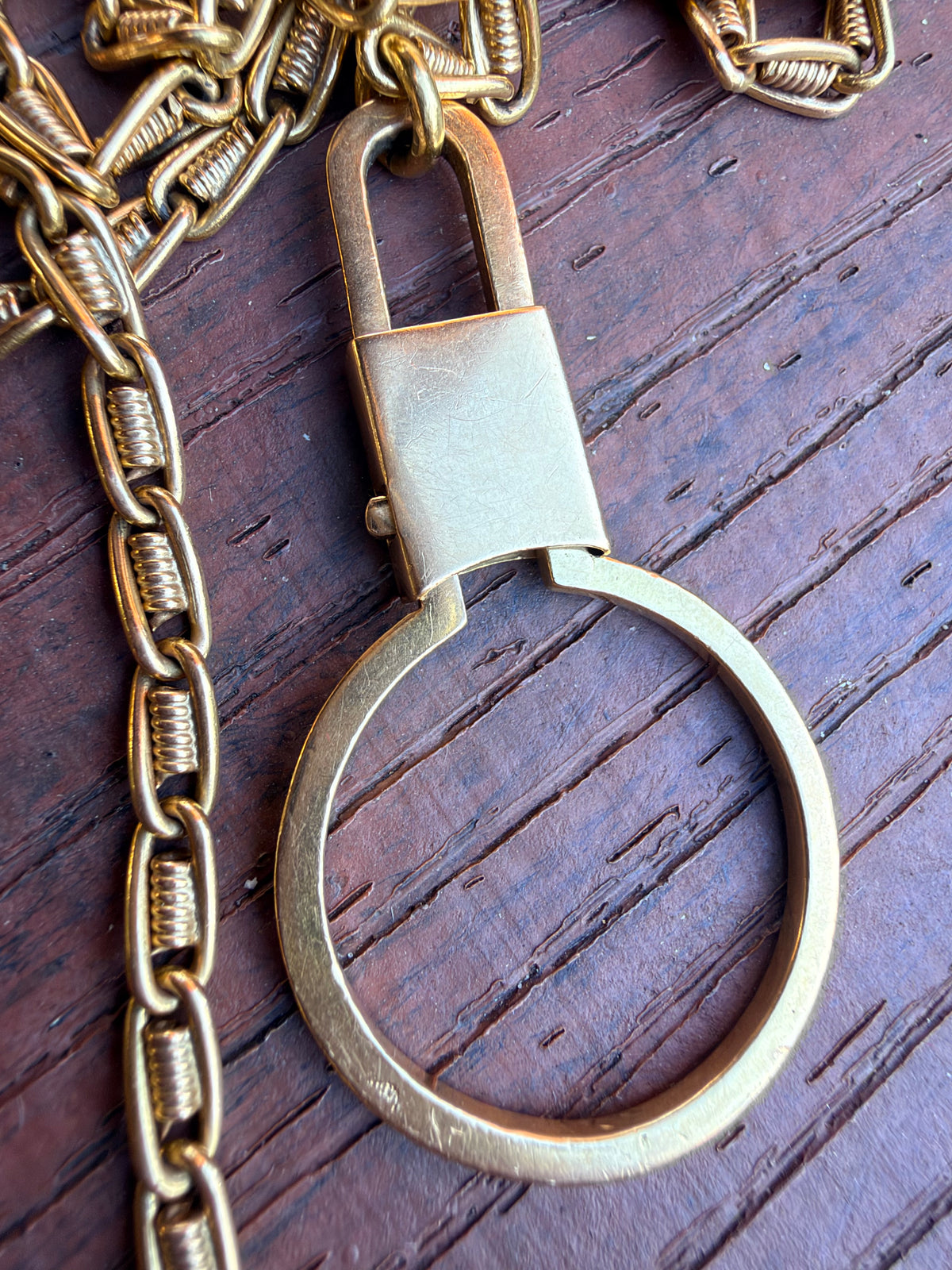 Antique Spiral Link Watch Chain