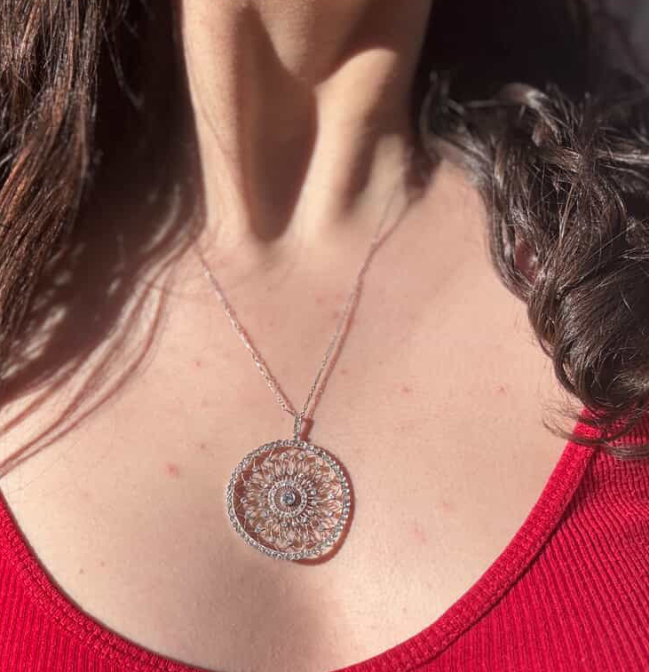 Art Deco Diamond Pendant Necklace