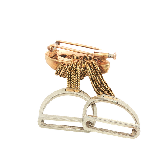 Vintage Hermès Horsebit Brooch
