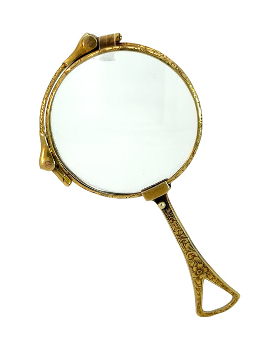 Antique Engraved Collapsible Lorgnette