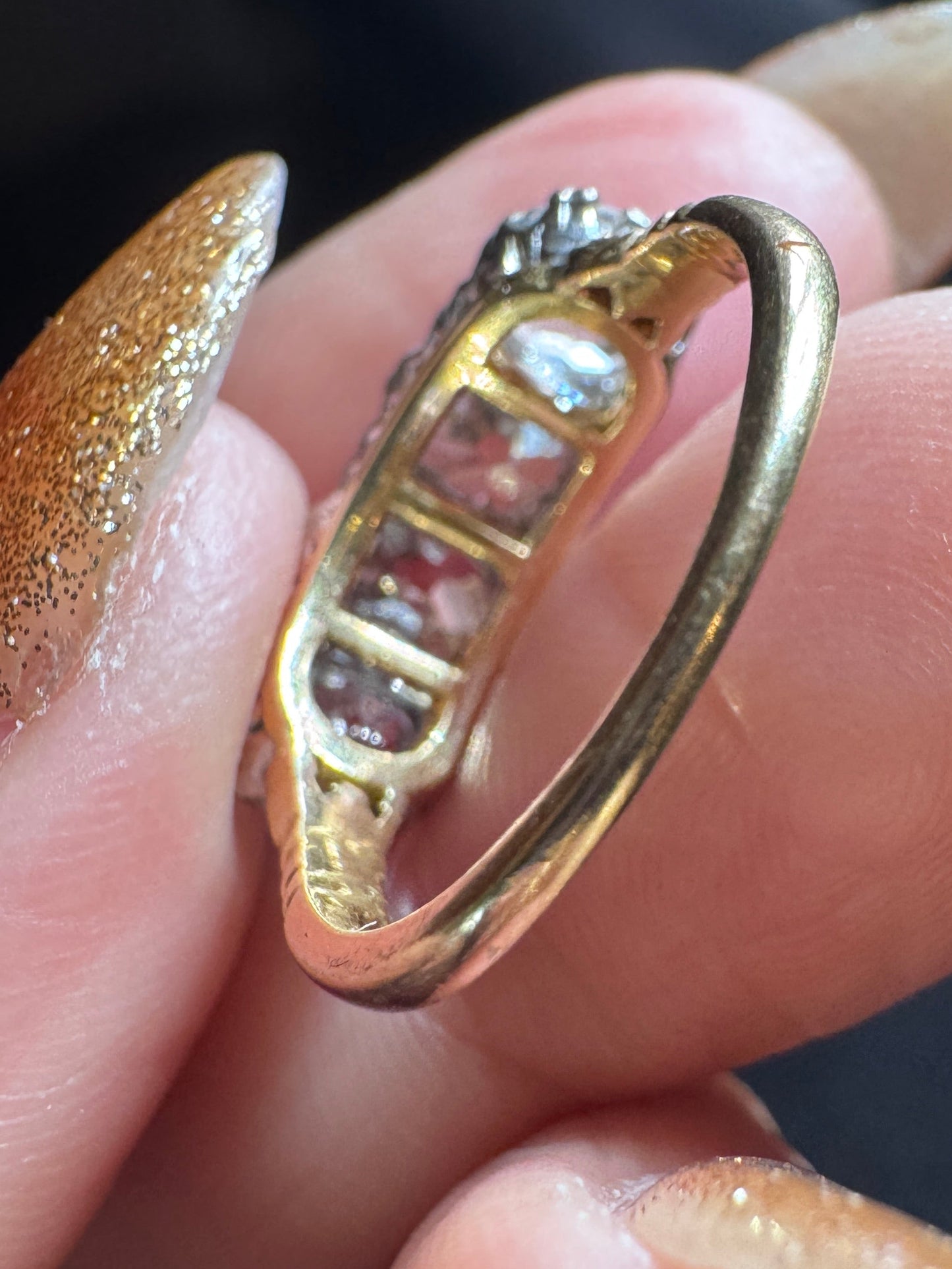 Victorian Old Mine Cut Diamond Ring