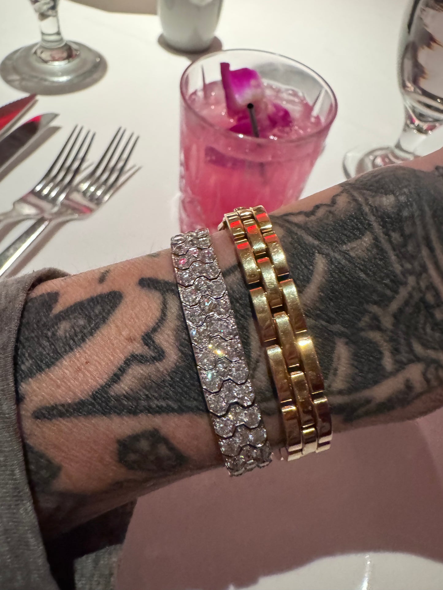 Vintage Cartier Panthere 18k Gold Bracelet