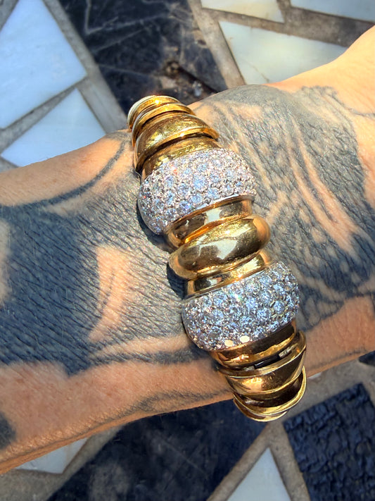 Vintage Articulated Diamond Bracelet