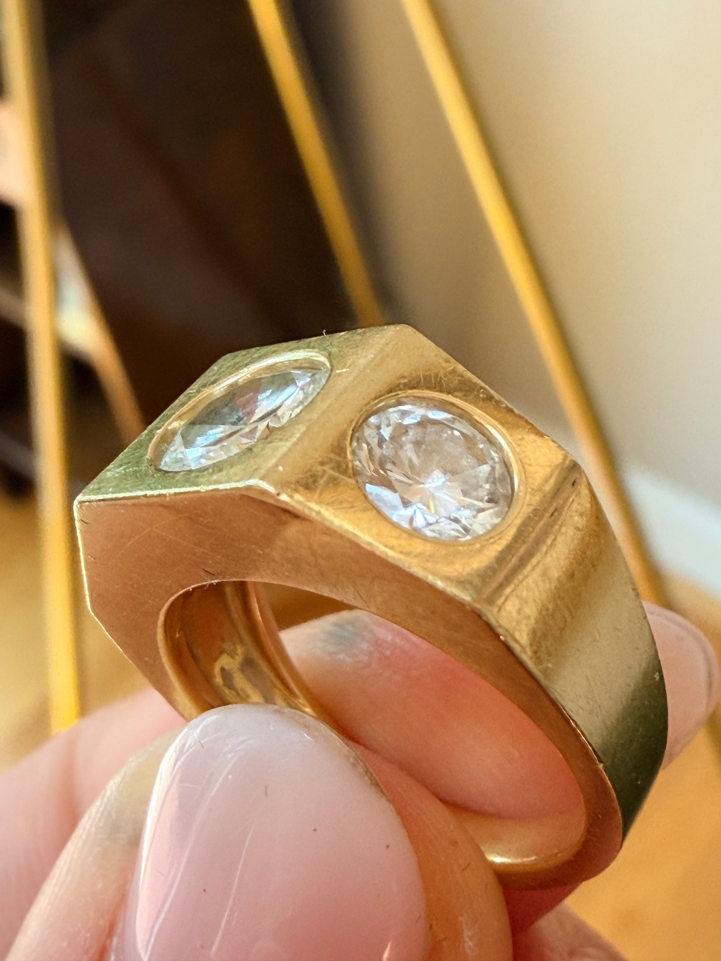 Vintage Three Stone Diamond Ring