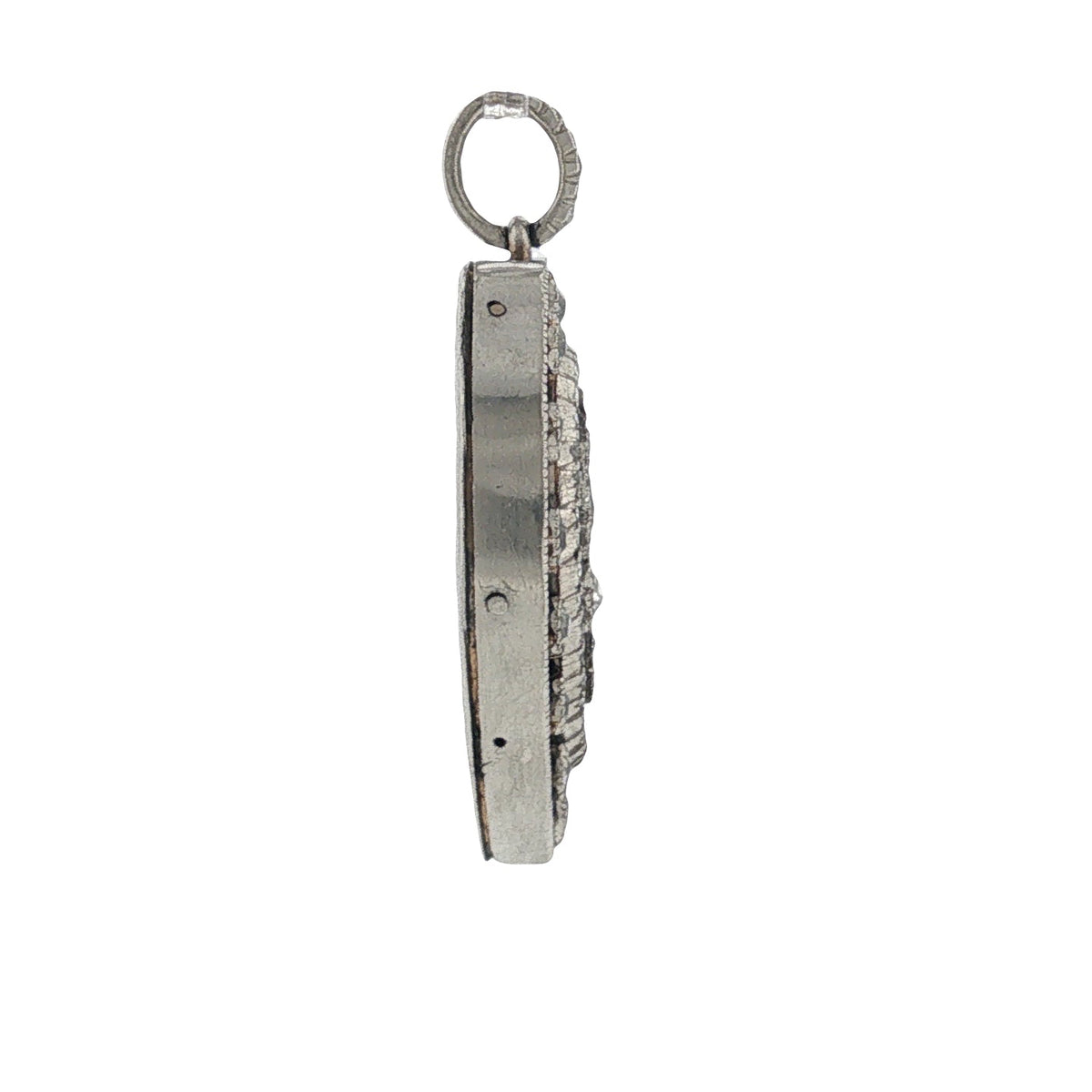 Art Deco Enamel and Diamond Heart Locket Pendant