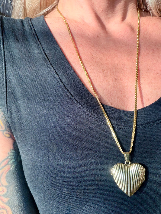 Vintage Heart Locket Pendant