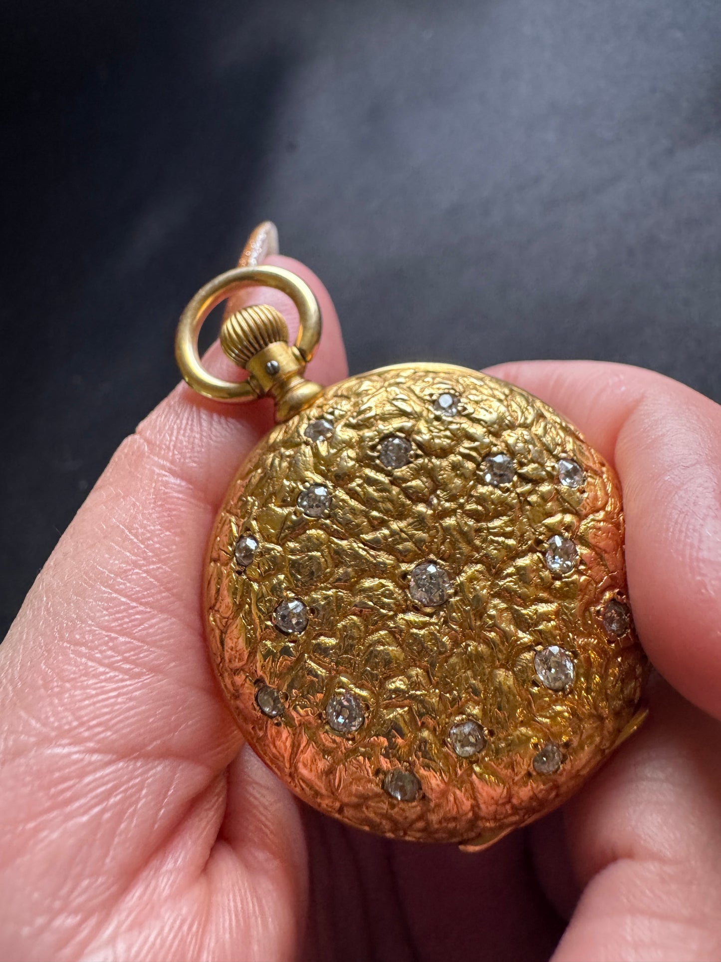 Antique Diamond Locket Pendant