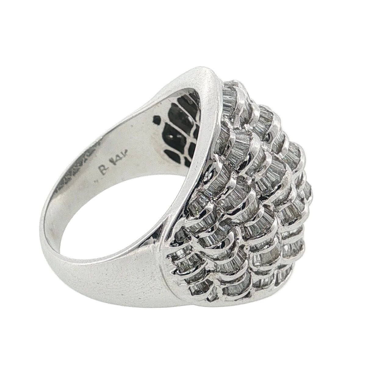 Vintage Diamond Basketweave Ring