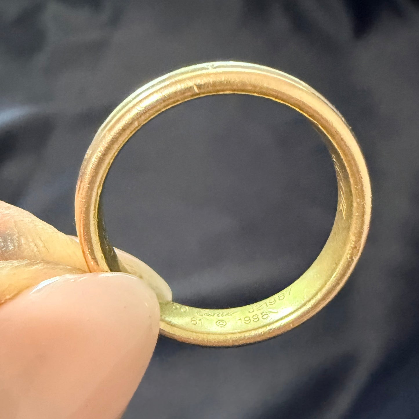 Vintage Cartier Tri-Color Gold Trinity Band