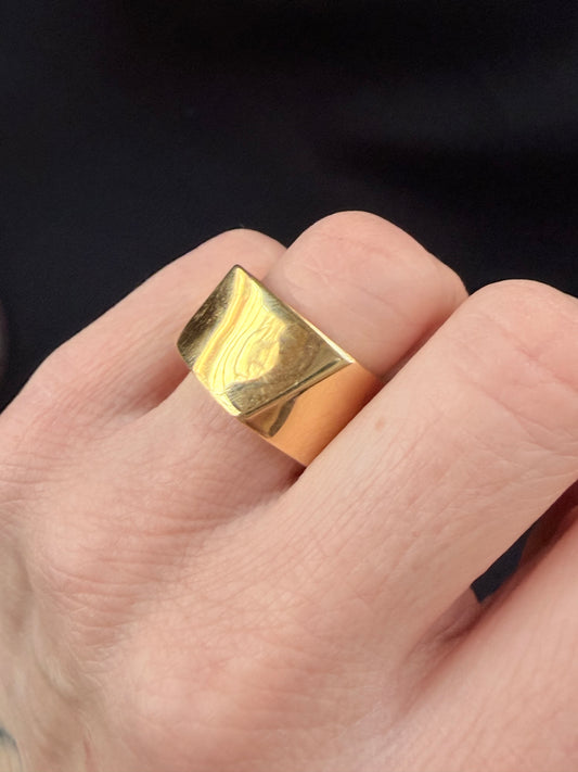 Vintage Tiffany & Co. Frank Gehry Wide Torque Band Ring
