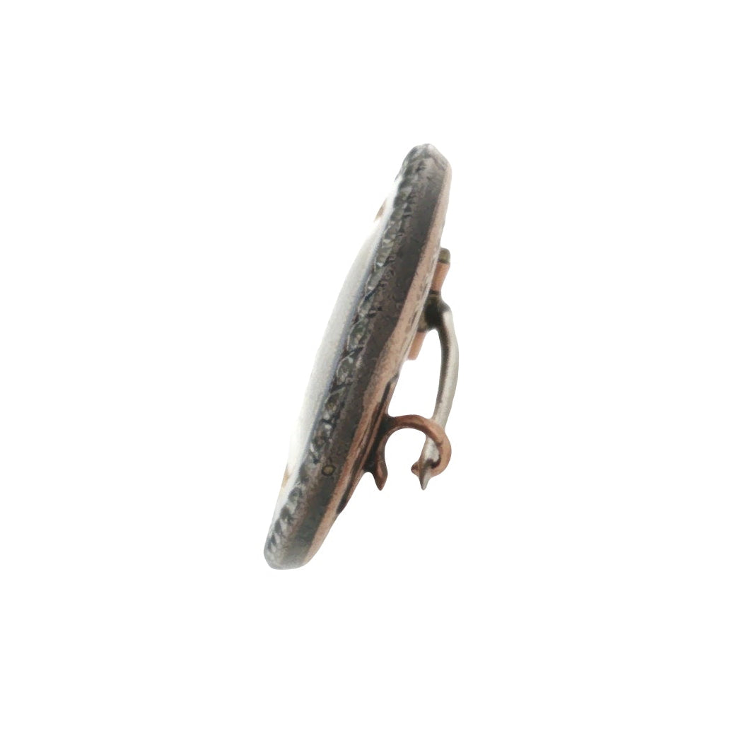 Georgian Miniature Painting Sentimental Brooch