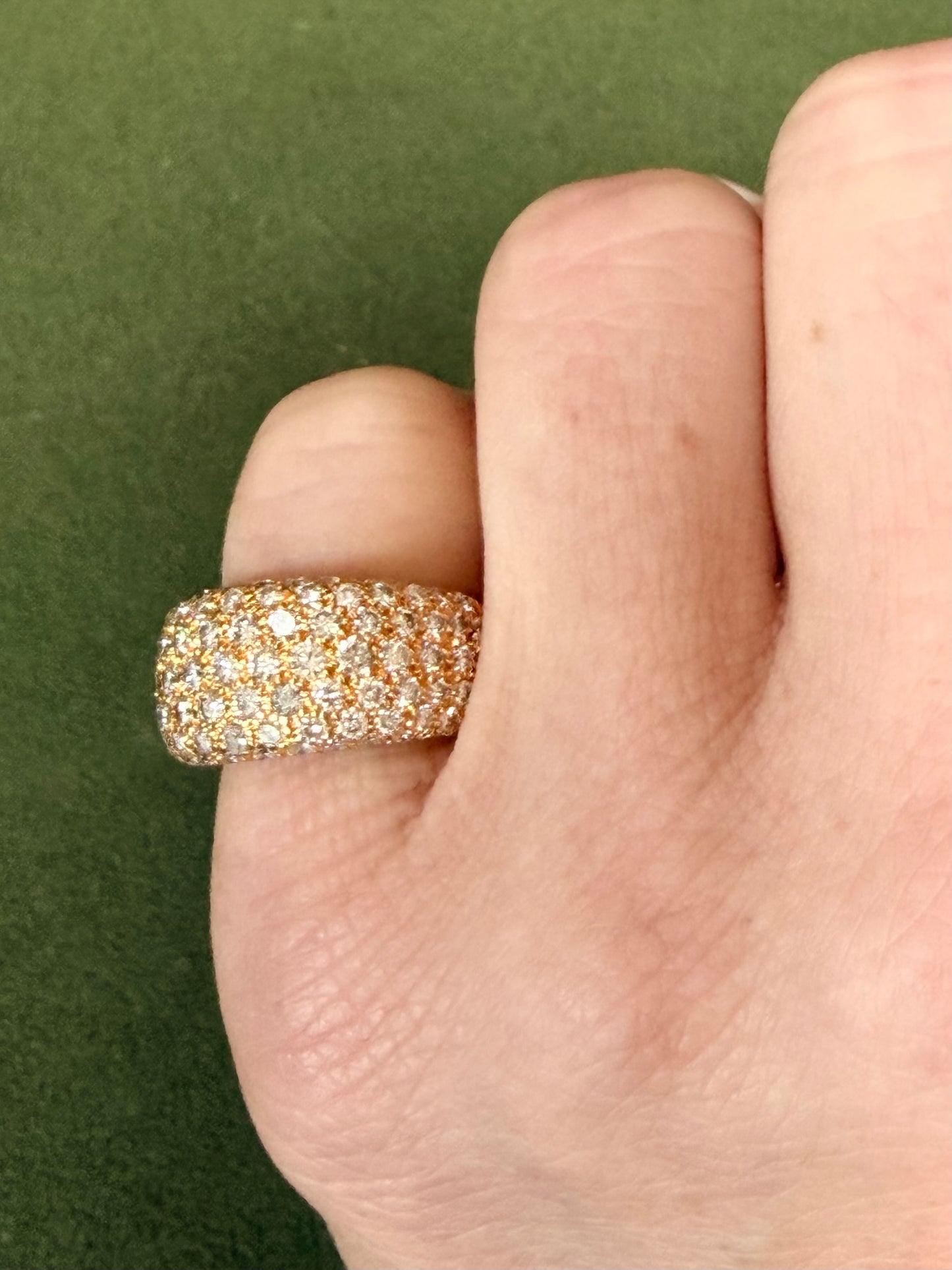 Vintage Cartier Pavé Set Diamond Ring