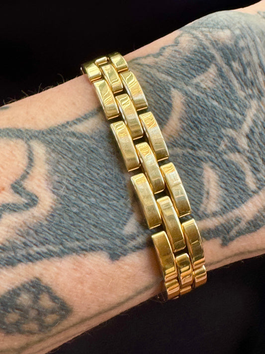 Vintage Cartier Panthere 18k Gold Bracelet