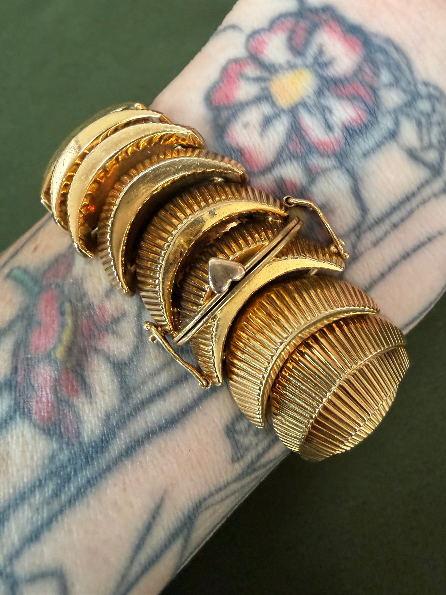 Art Deco Cartier Articulated Shell Bracelet