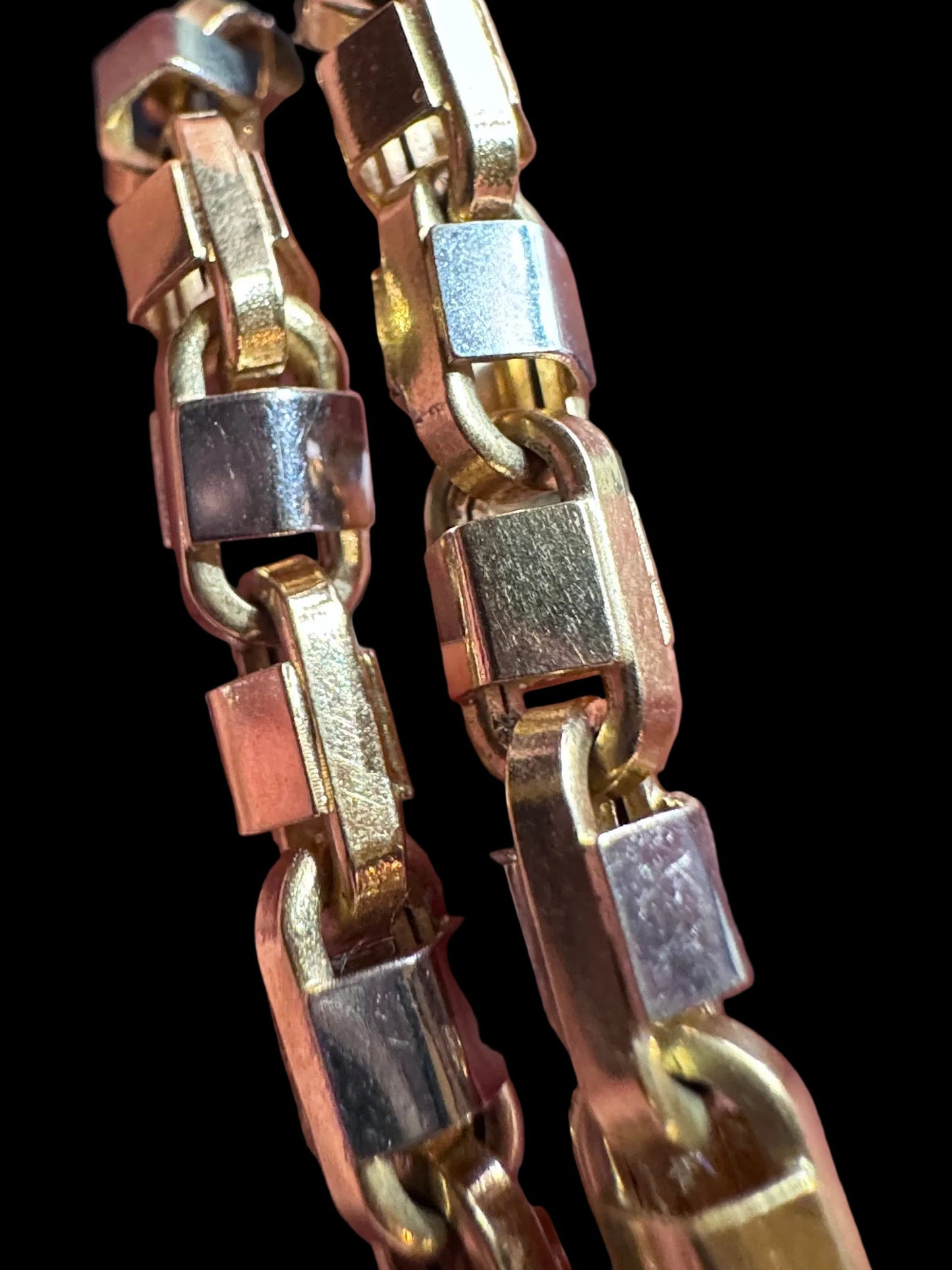 Vintage Mirror Wrapped Biker Chain