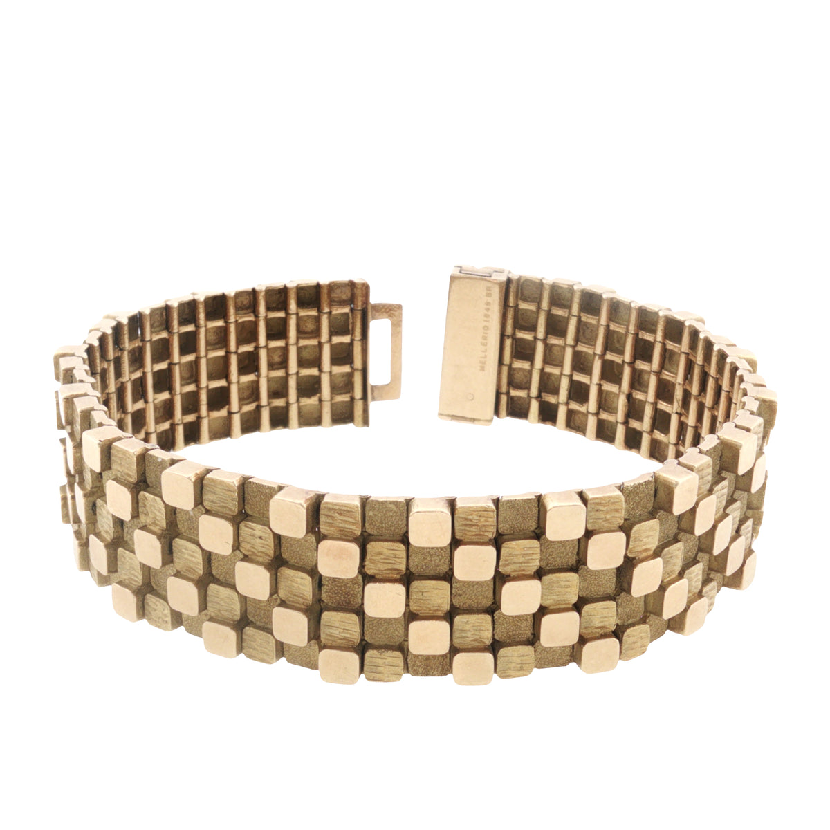 Vintage Mellerio Paris Abstract Brick Bracelet