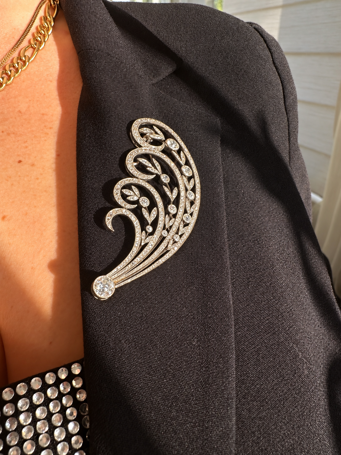 Edward Diamond Spray Brooch