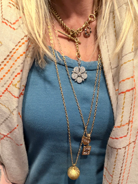 Victorian Diamond Daisy Pendant