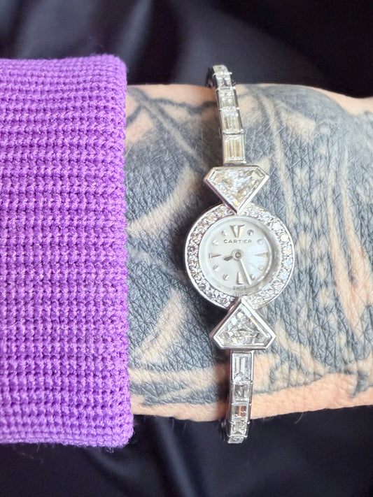 Vintage Cartier Diamond Watch