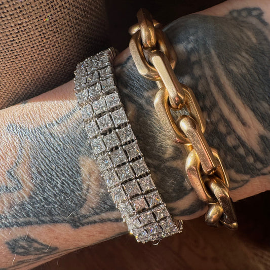 Boucheron Rollang et Cie French Vintage Biker Link Bracelet