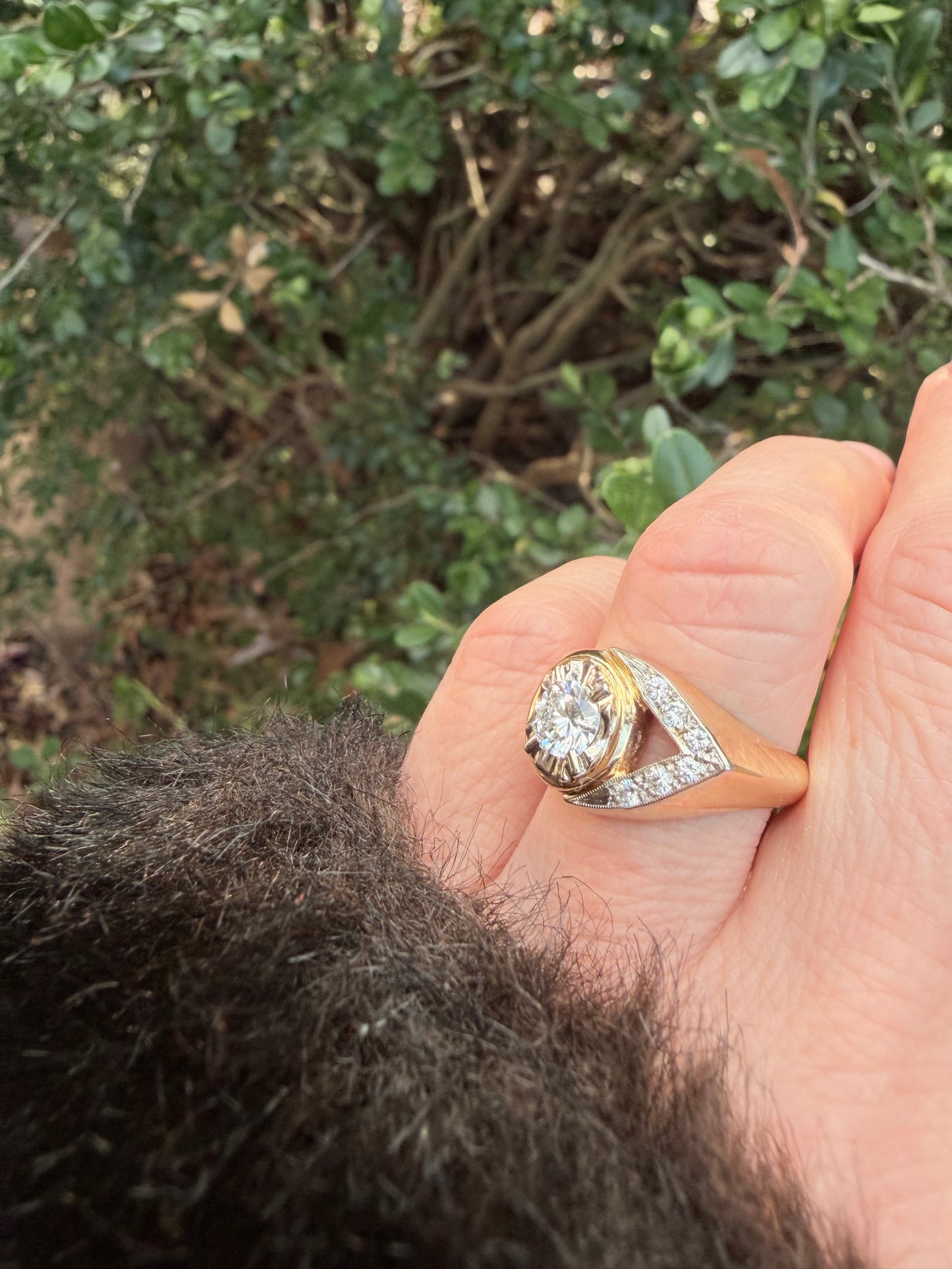 Vintage Diamond Arrow Ring