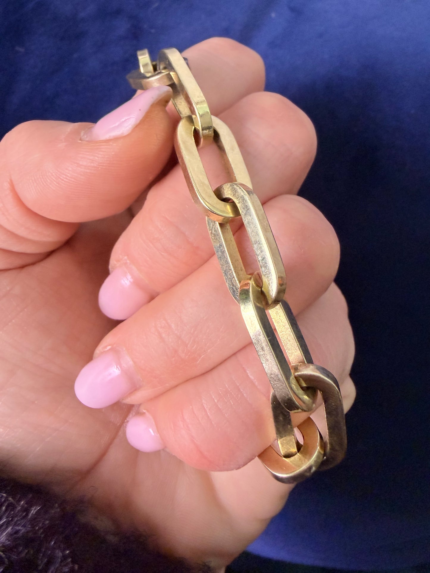 Vintage Heavy Biker Link Bracelet