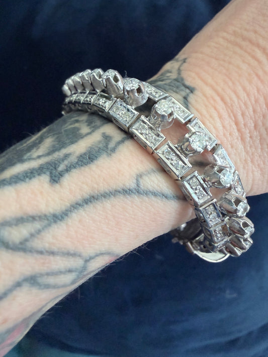 Vintage Spiky Diamond Bracelet