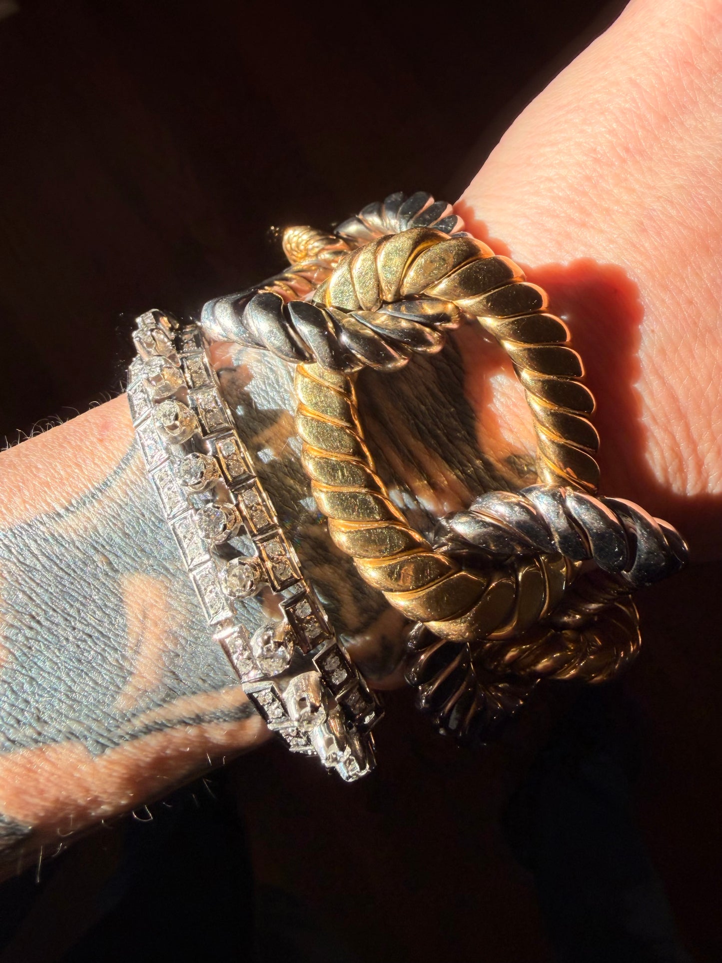 Vintage Spiky Diamond Bracelet