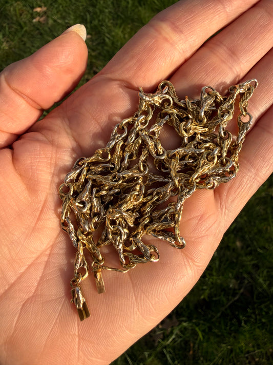 Vintage Two Tone Brutalist Chain