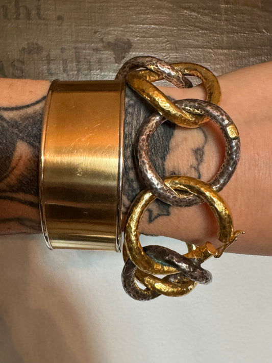 Ara 23k and Silver MilkyWay Bracelet