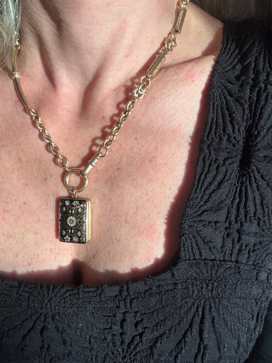 Antique French Enamel Vinaigrette