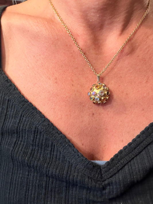Vintage Multi Gem Sputnik Necklace