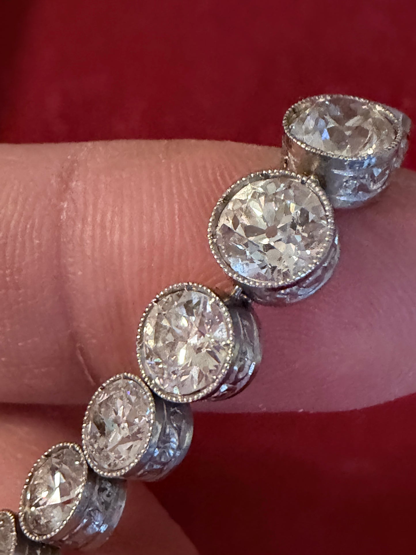 SOLD - Art Deco Diamond Line Bracelet