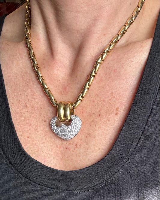 Chimento Designer 18k Pavé Diamond Necklace