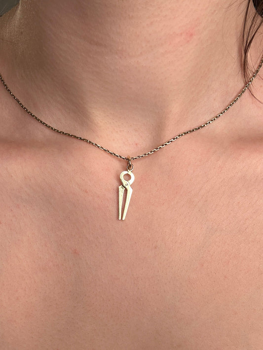 Vintage 14k Yellow Gold Articulated Plier Charm