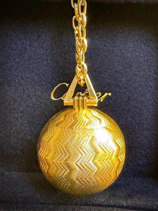 Retro Jacques Cartier 18k Orb Pendant