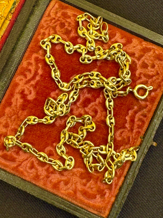 Vintage 18k Mariner Link Chain