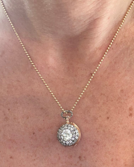 Antique Diamond Dress Watch Pendant