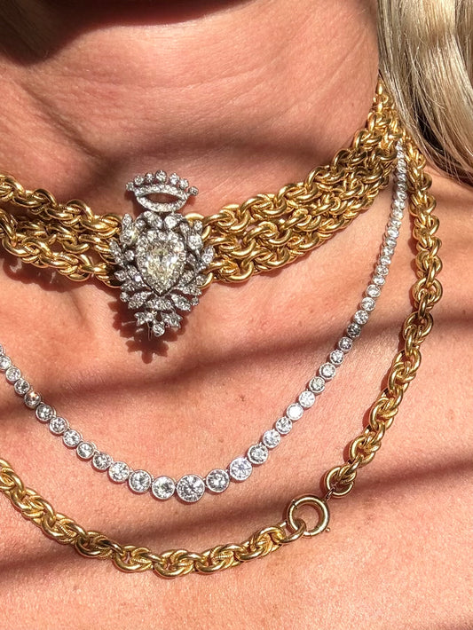 Georgian Crowned Heart Pendant