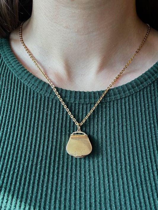 Vintage Moneybags 14k Yellow Gold Pendant