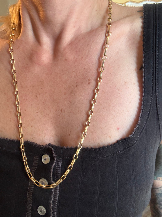 Cartier Designer 18k Gold Alternating Chain and Bracelet Set