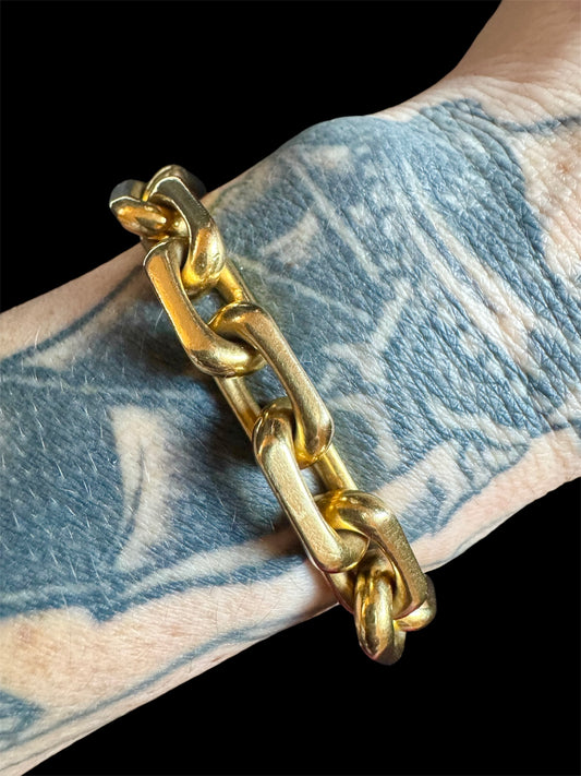 Vintage Boucheron Biker Bracelet French Maker Rollang and Cie