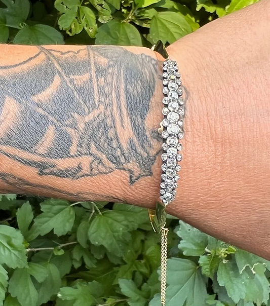 Victorian Old Mine Cut Bangle