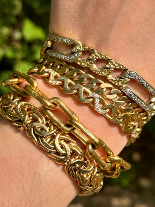 John Hardy Bamboo Collection Bracelet 18k Yellow Gold