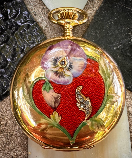 Circa 1900 Longines Grand Prix Paris Pocket Watch