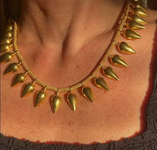 Vintage 15ct UK Spike Collar Necklace