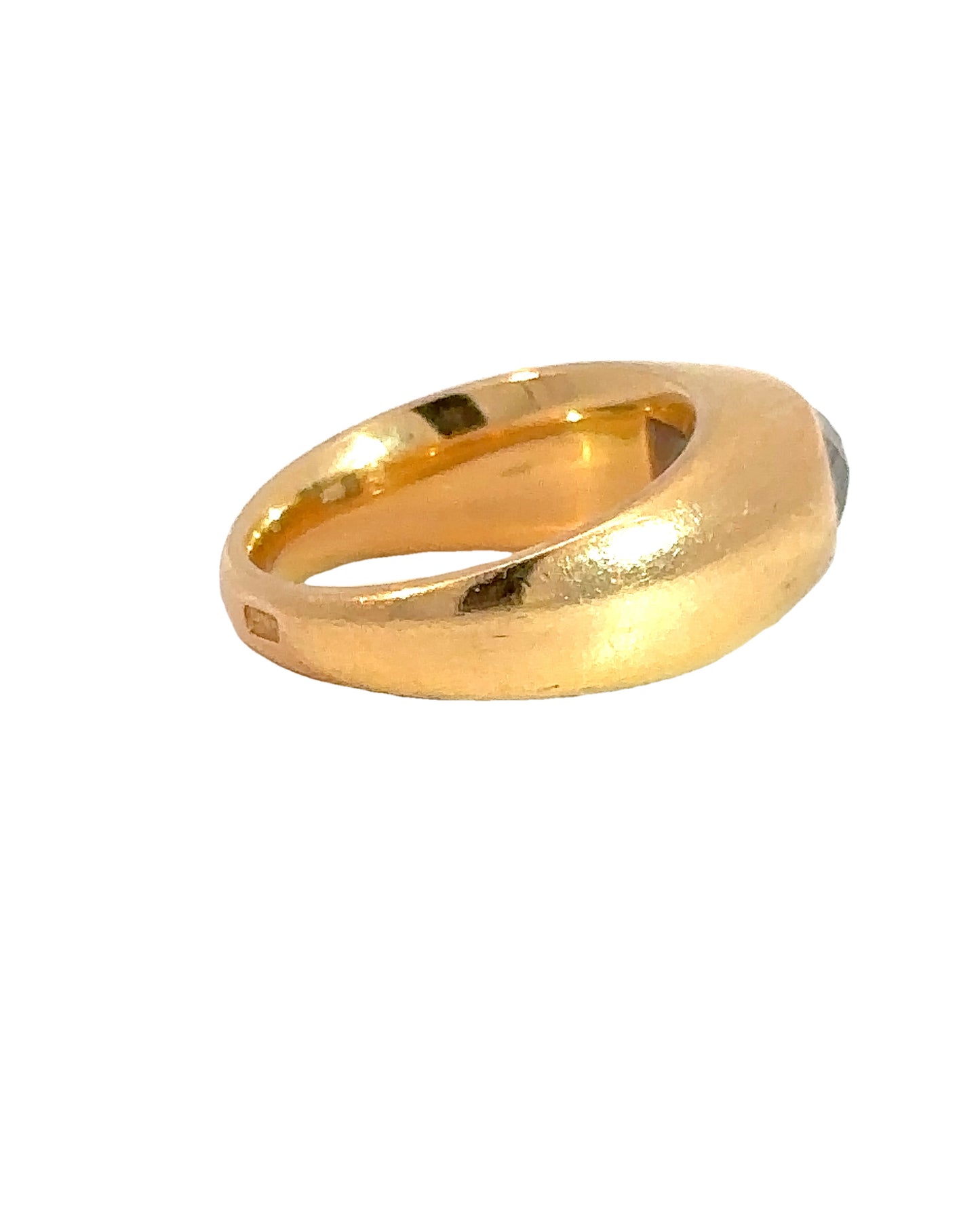 Antique Old Mine Cut Cushion Diamond Custom Made 22ct Ring