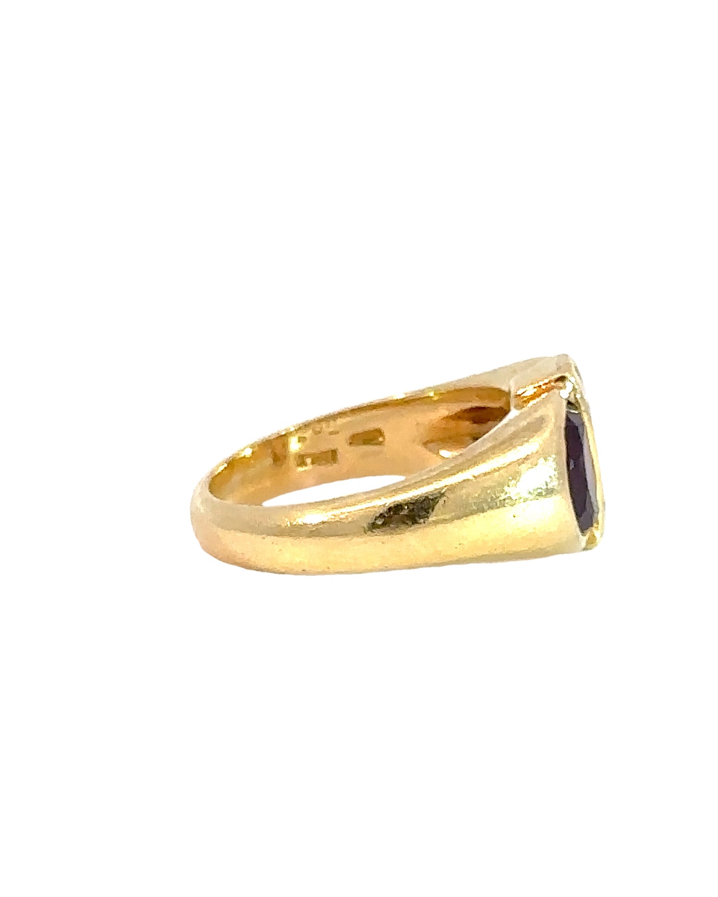 1980s Cartier Designer 18k Amethyst, Citrine, and Diamond Ring