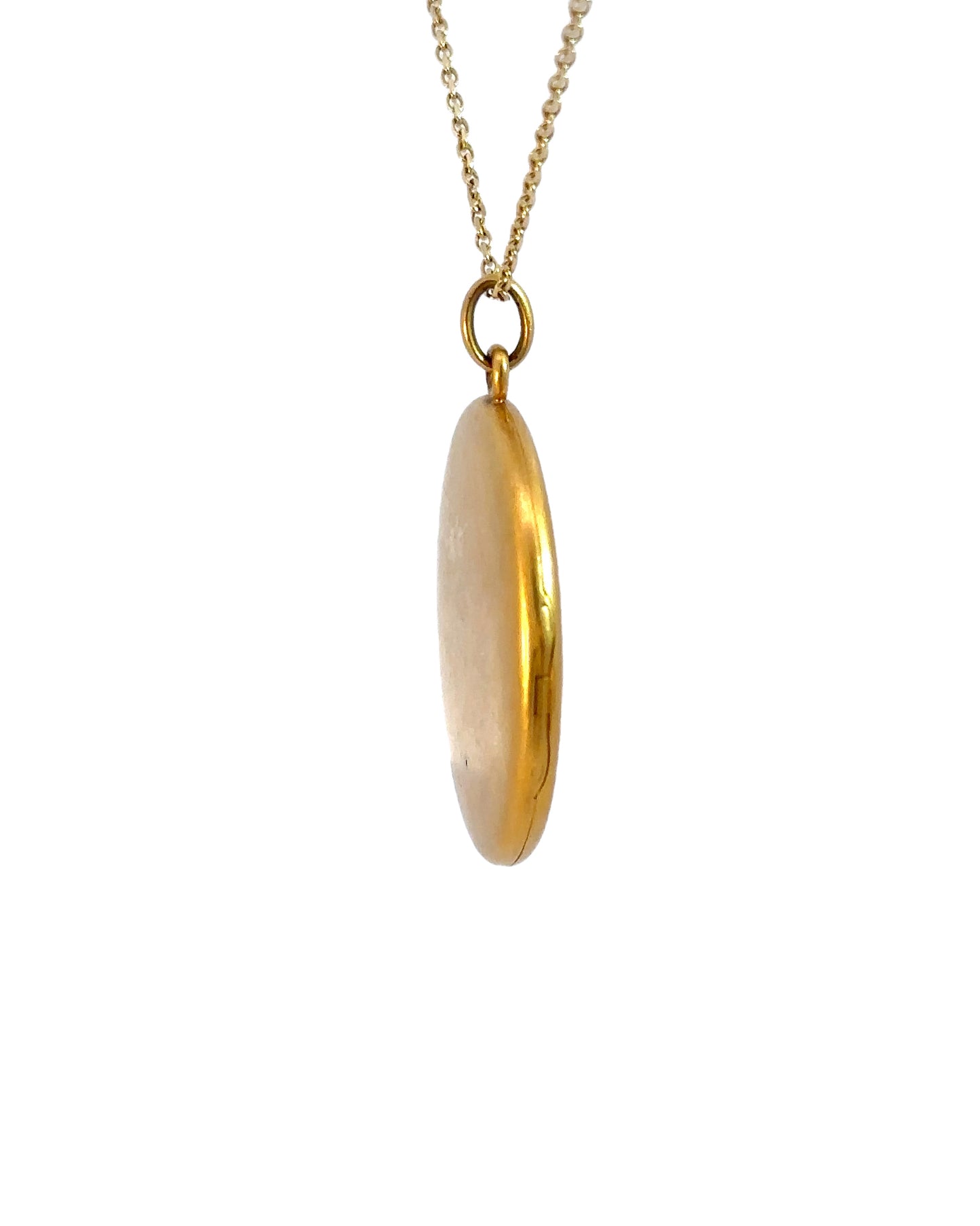 Antique 14k Yellow Gold Matte Locket