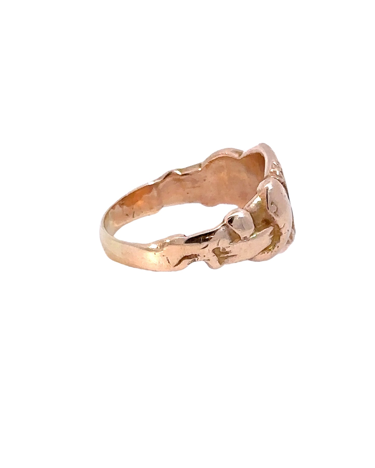 Vintage 14k Gold Snake Signet Ring